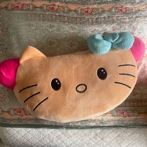 Sanrio| Hello Kitty Hot Dog Face Plush Pillow|EUC